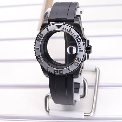 40mm SUB Diving Watch Case Strap For NH35 NH36 NH34 8215 Eta 2824 28.5mm Dial