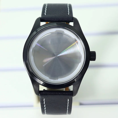 40mm Watch Cases /Leather Strap For NH35 NH36 NH34 NH38 Eta 2824 Mod pilot