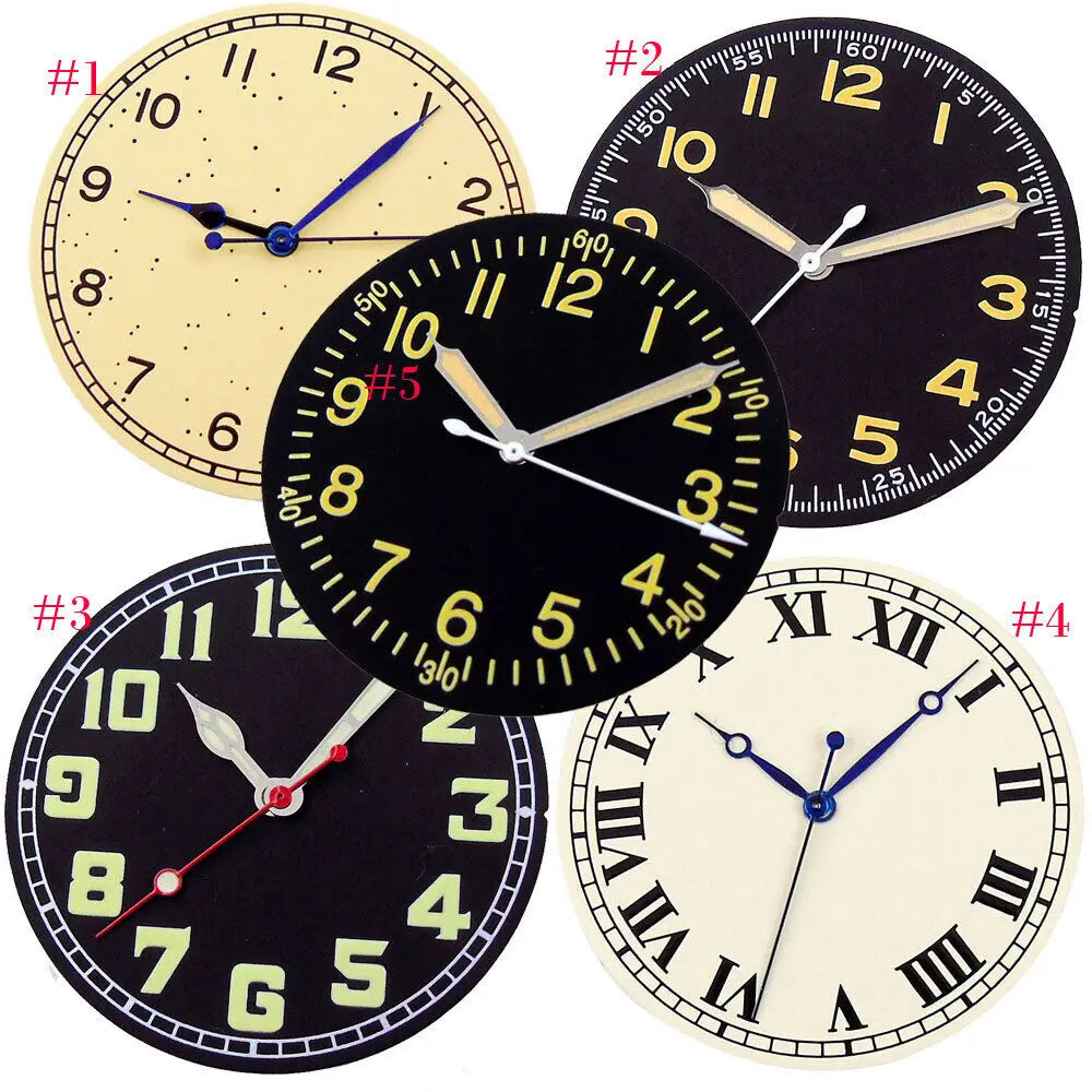 33.6mm Multicolor Watch Dial Fit Pilot Style NH35 NH36 ETA 2824 PT5000 Movement