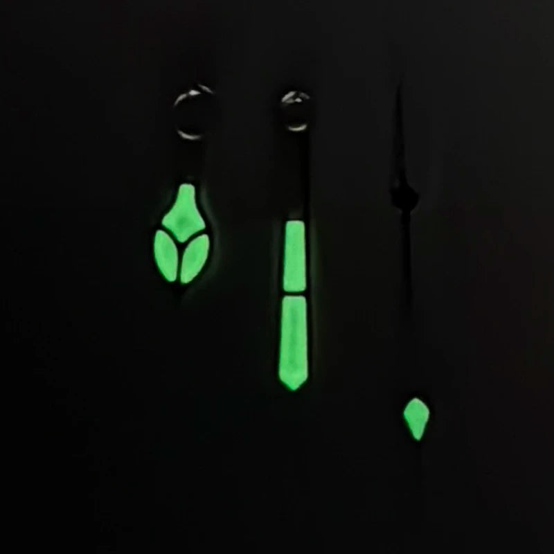 Modified Green Luminous Green Paint/White Paint Watch Hands for NH35/NH36/4R/7S