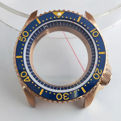 Plane Sapphire Glass Ceramic Bezel Stainless Steel Watch Case Fit NH 35 NH36 Movement High End Waterproof Watch Case