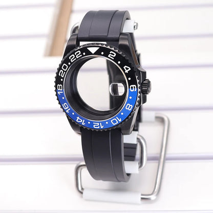 40mm Watch Case Sapphire For SUB NH35 NH36 NH34 GMT NH38 GMT Miyota 8215 Eta2824