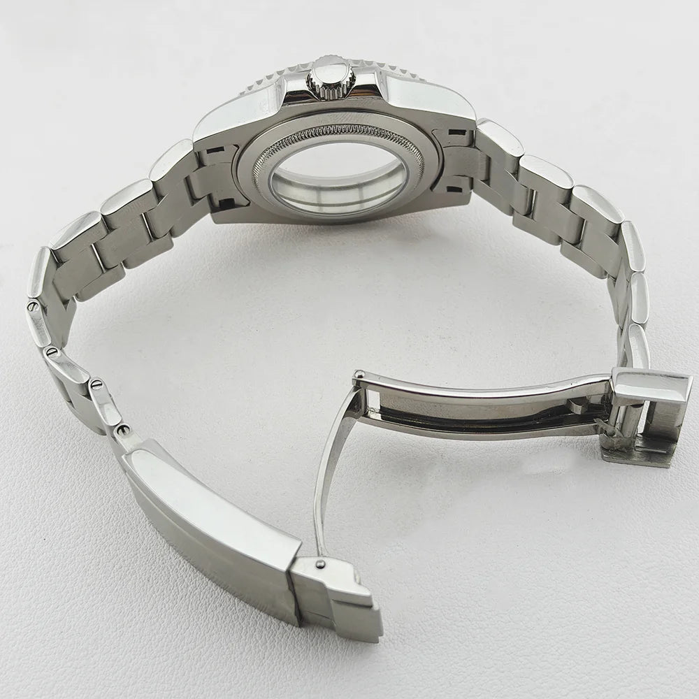 40mm Watch Case Ceramic Bezel SUB Bidirectional Rotating Bezel For NH34 GMT
