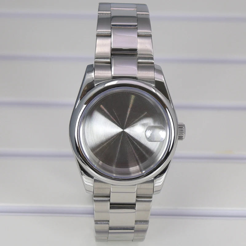 36/39mm Watch Case For NH35/36 NH38 NH70 Miyota 8215 Cases Sapphire Glass Oyster