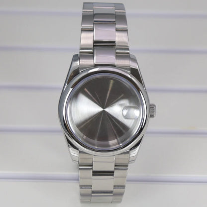36/39mm Watch Case For NH35/36 NH38 NH70 Miyota 8215 Cases Sapphire Glass Oyster