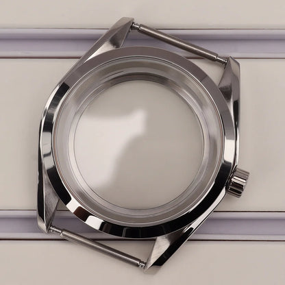 39mm Watch Cases Bevel Edge Polished Bezel For NH34 NH35 NH36 NH38 4R36