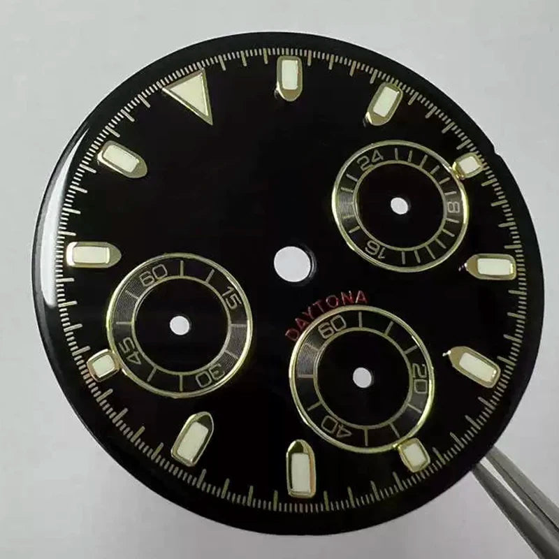 29.5mm VK63 Dial S Logo Dial Suitable For NH35/NH36 Movement Vertical Lines