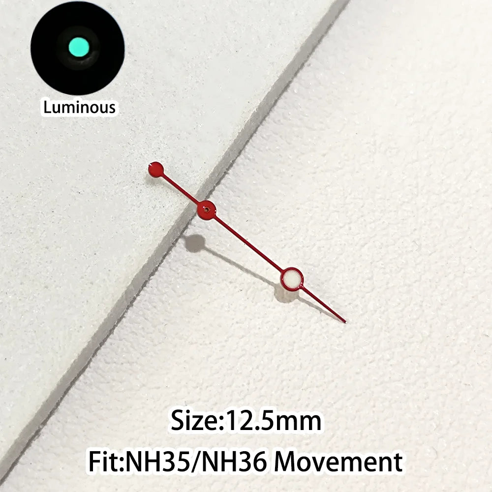 Green/Blue Green Luminous Watch Hands Fit NH35 NH36 Personalized Second Hand