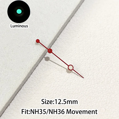 Green/Blue Green Luminous Watch Hands Fit NH35 NH36 Personalized Second Hand