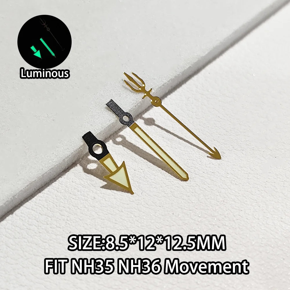 Watch Hands Luminous Suitable For NH35 NH36 Movement Personalized Second Hand