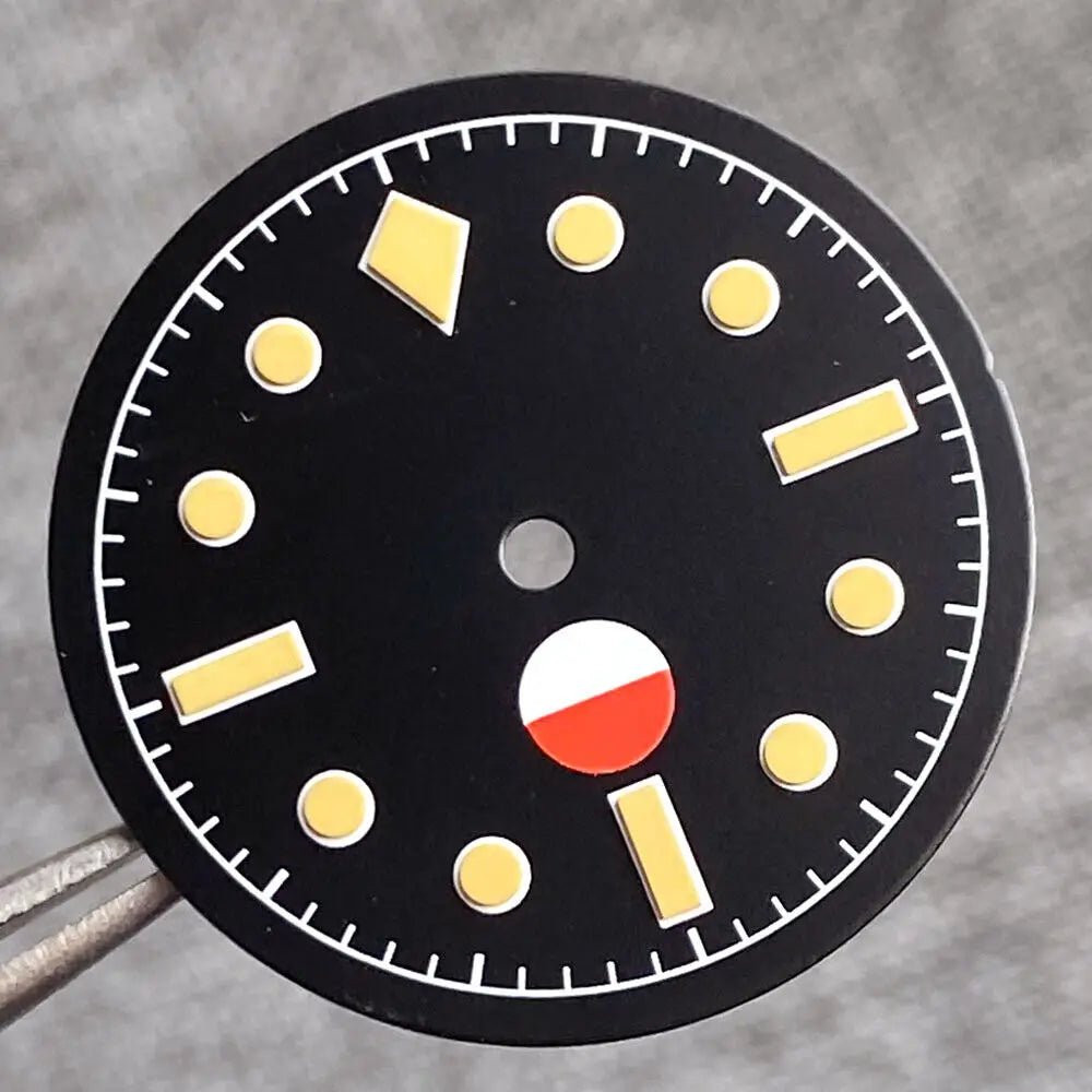 29mm Black Luminous Dial Fit 50-Fathoms Style NH35 NH36 2824  SKX007 movement
