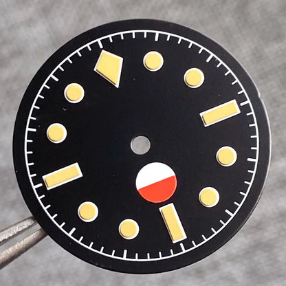 29mm Black Luminous Dial Fit 50-Fathoms Style NH35 NH36 2824  SKX007 movement
