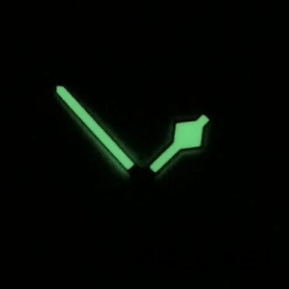 Silver Watch Hands with Green Luminous for VK63 VK64 5 Hands Quartz  Movement