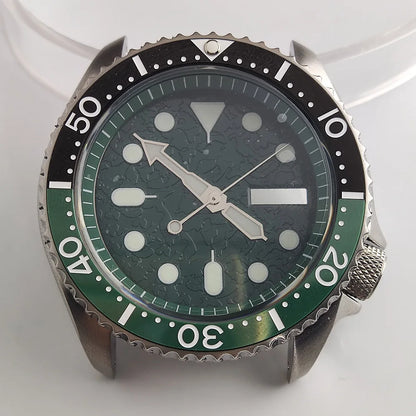 Plane Sapphire Glass Ceramic Bezel Stainless Steel Watch Case Fit NH 35 NH36 Movement High End Waterproof Watch Case