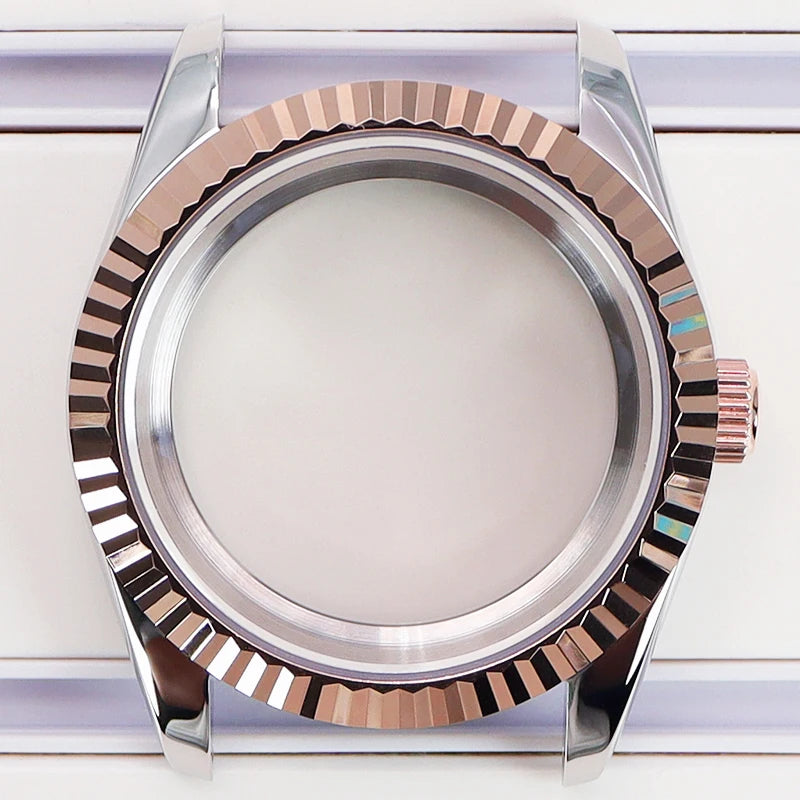 36/39mm Watch Cases Set Sapphire Glass For NH35 NH36 NH34 NH70 8215 Datejust