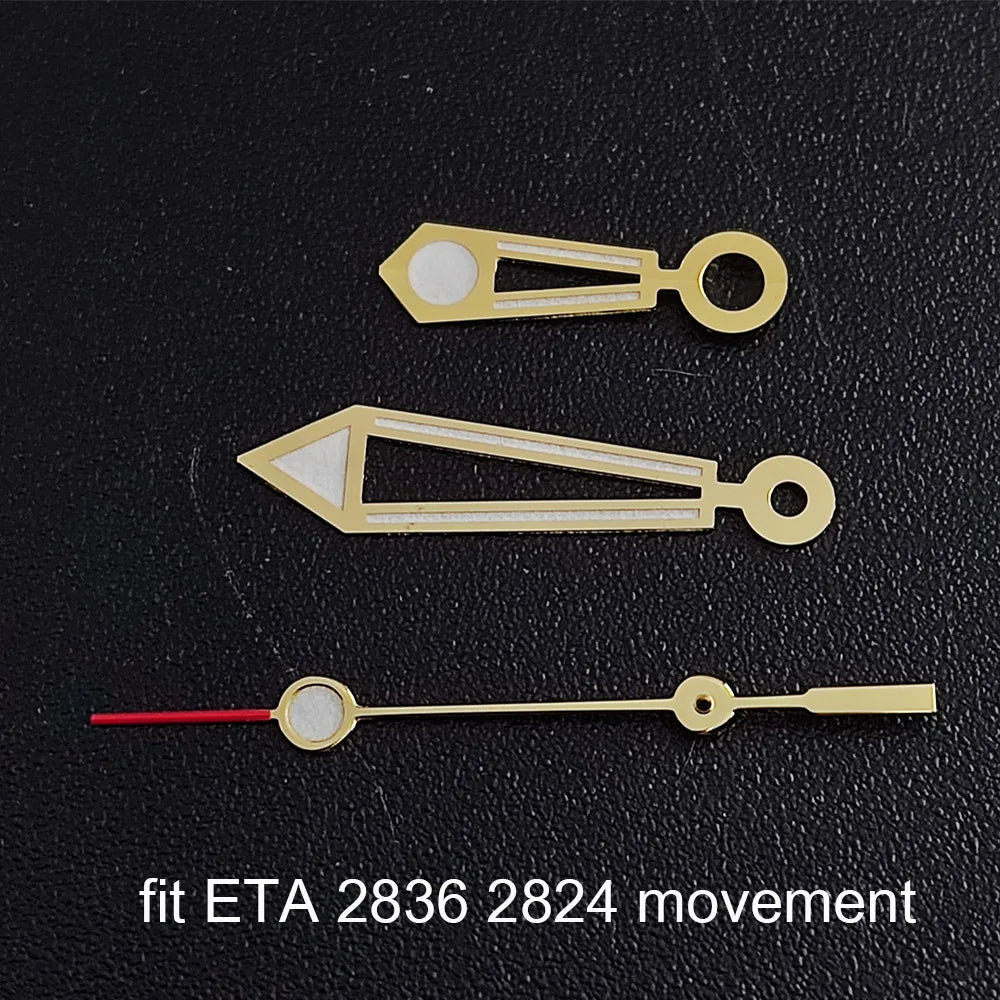 Luminous watch hands for NH35, NH36, ETA 2836, 2824 & Miyota 8205, 8215 movements