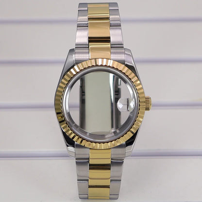 36/39mm Watch Cases Set Sapphire Glass For NH35 NH36 NH34 NH70 8215 Datejust