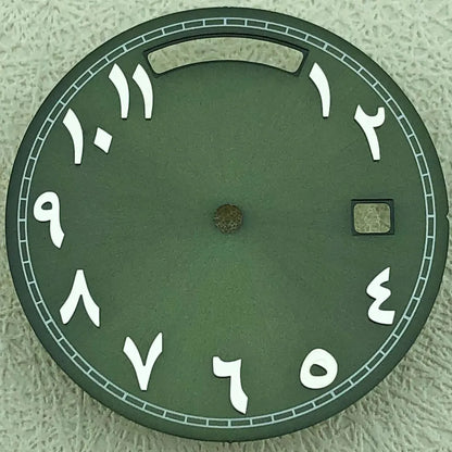 Modified 31mm Arabic Dual Calendar Watch Dial Suitable For 8285 Movement
