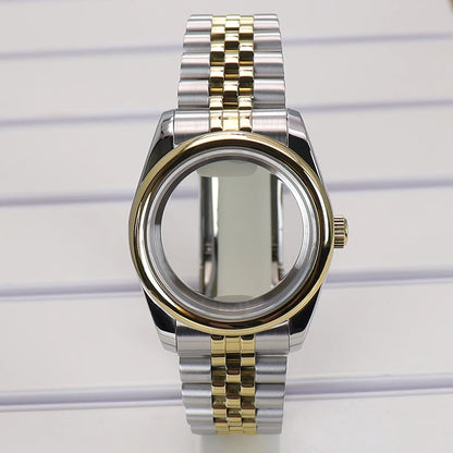 36/39mm Watch Case For NH35/36 NH38 NH70 Miyota 8215 Cases Sapphire Glass Oyster