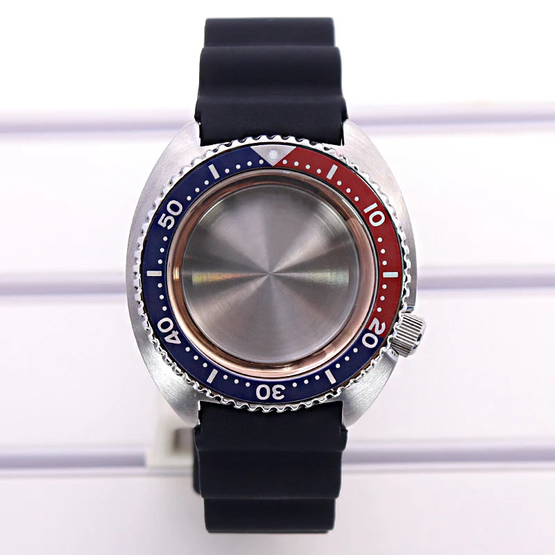 45mm Rubber Strap Sapphire Glass For NH35 NH36 NH34 NH38 4R36 fit 28.5mm Dial
