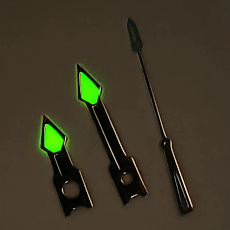 Modified Green Luminous Modern Color Watch Hands for NH35/NH36/4R/7S Movement
