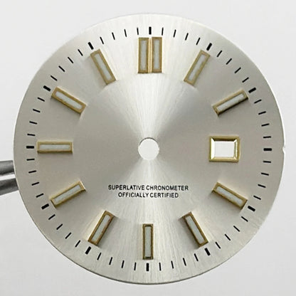31MM Ladies Round Polished Fluted Bezel Sapphire Crystal Watch Case for NH05/06