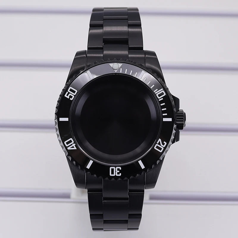 40mm Watch Case PVD Strap Sapphire For NH35 NH36 NH34 ETA 2824 8215 GMT SUB