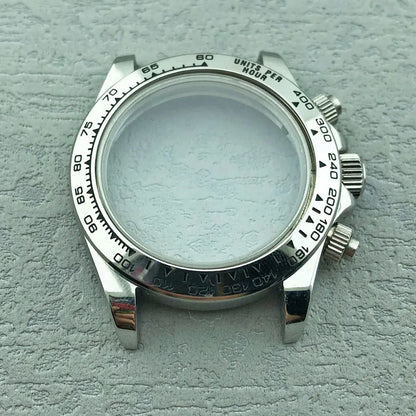 40mm Diamond Bezel Aurora Dial 316l Steel Sapphire Glass Case Suitable For VK63