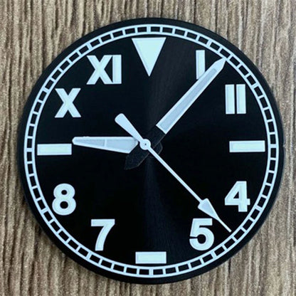 33.5mm Watch Dial + Watch Hands for NH35/NH36/4R/7S Movement Green Luminous