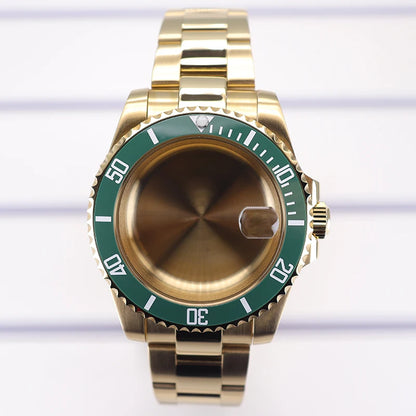 40mm Diving Watch Case Set Sapphire For NH35 NH36 NH34/38 SUB Miyota8215 Eta2824