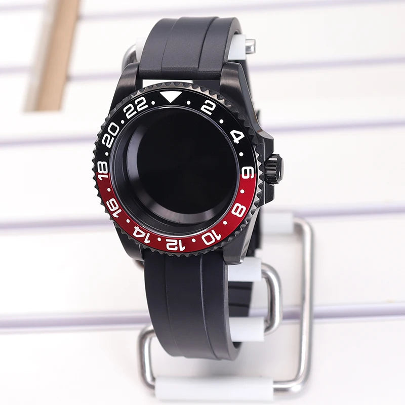 40mm SUB Diving Watch Case Strap For NH35 NH36 NH34 8215 Eta 2824 28.5mm Dial