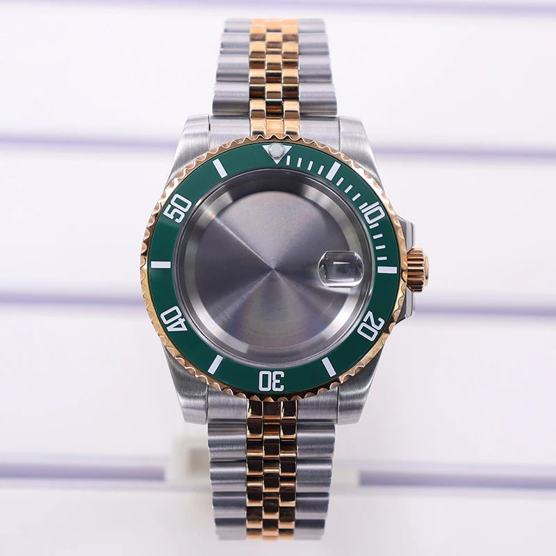 40mm Diver Watch Case For 4R NH35/36 NH38 NH70 Miyota8215 Eta2824 Sapphire Glass