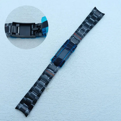 39.3mm Stainless Steel Watch Case Dtn Color Diamond Bezel 20mm Strap for VK63