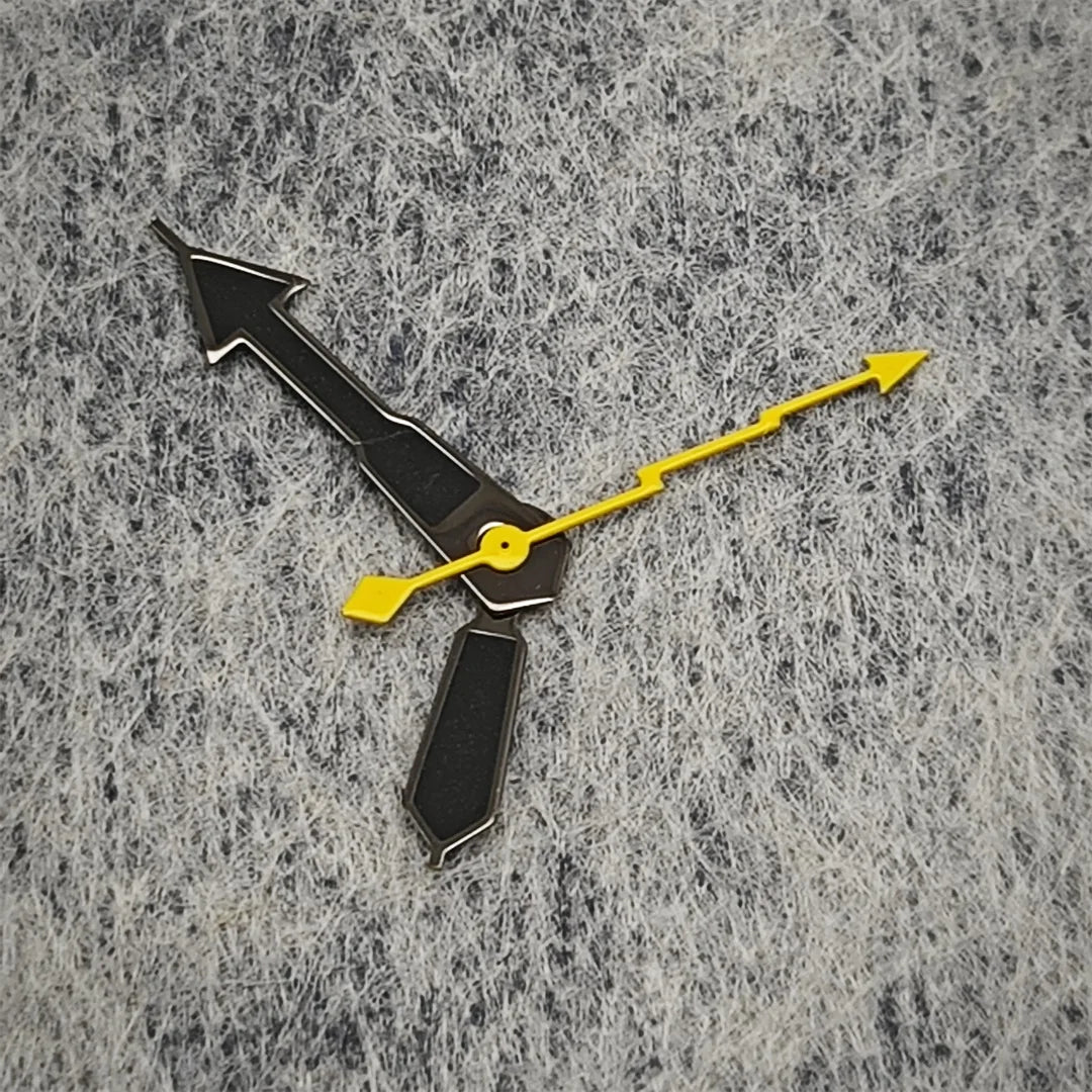 Black Yellow Lightning Second Hand Weak Green Luminous Hands for NH35/364R/7S