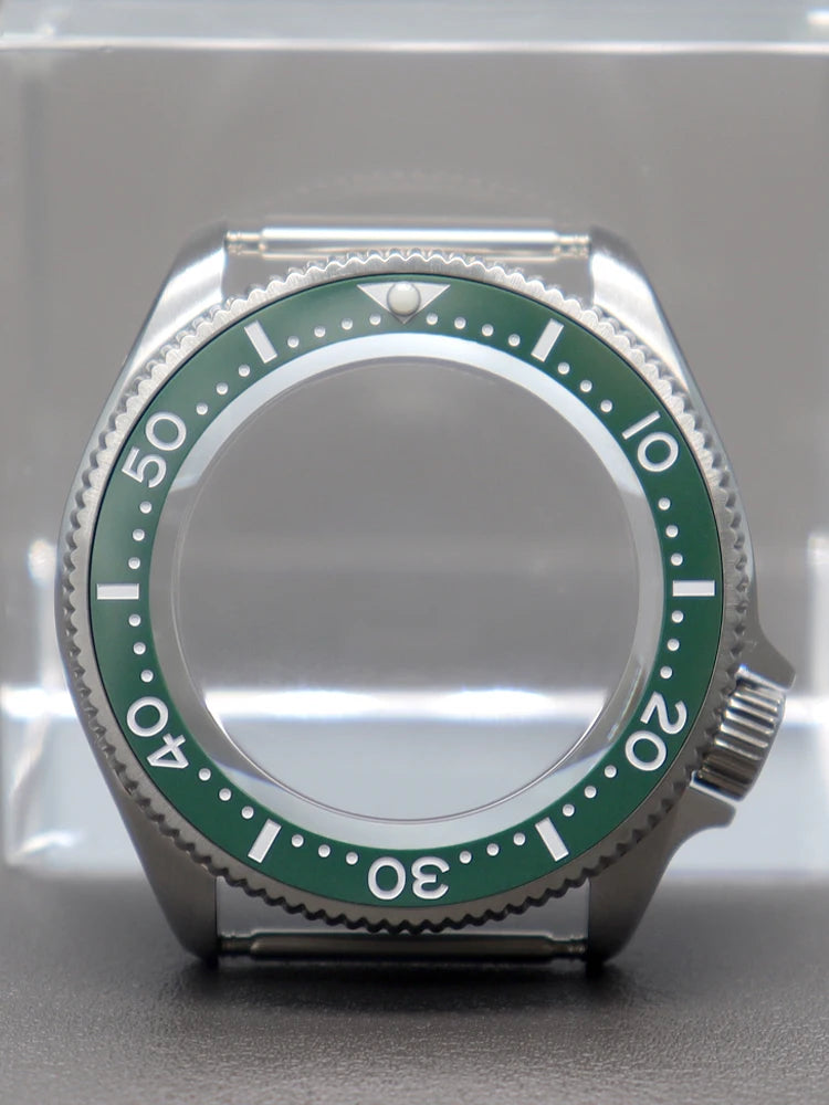 38mm Watch Case Mod Sapphire For Skx013 NH35/36 4R36 Multicolor Ceramic Bezel