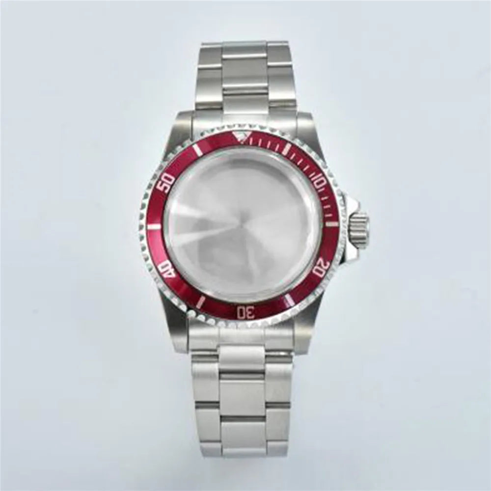 120 Click Vintage Steel Watch Case Strap 39.5mm Acrylic Glass for NH34 NH35 NH36