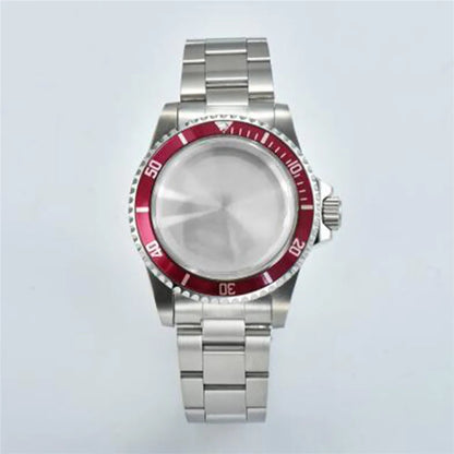 120 Click Vintage Steel Watch Case Strap 39.5mm Acrylic Glass for NH34 NH35 NH36