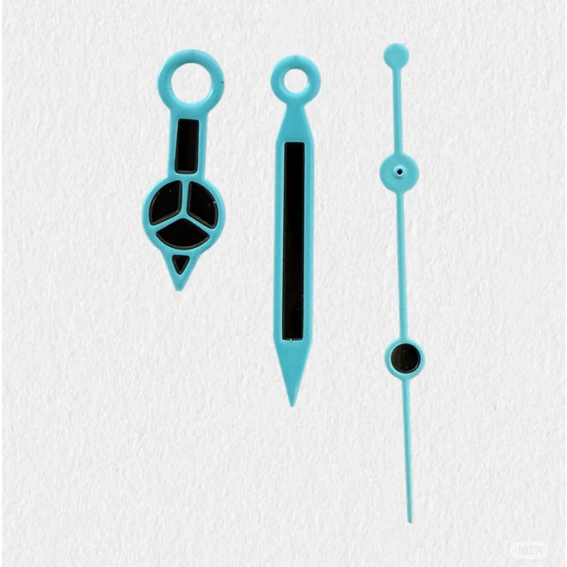 Modified Black Pigment Cusp Watch Hands Pointers for NH35/NH36/4R/7S Movement