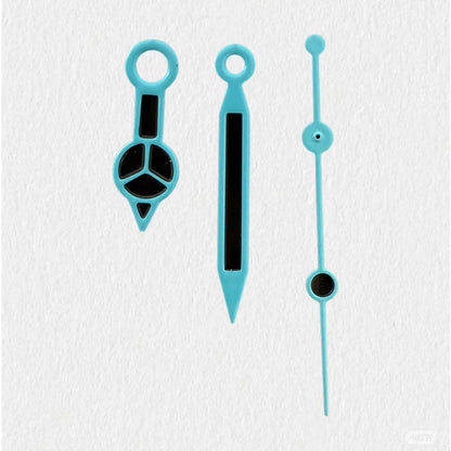 Modified Black Pigment Cusp Watch Hands Pointers for NH35/NH36/4R/7S Movement
