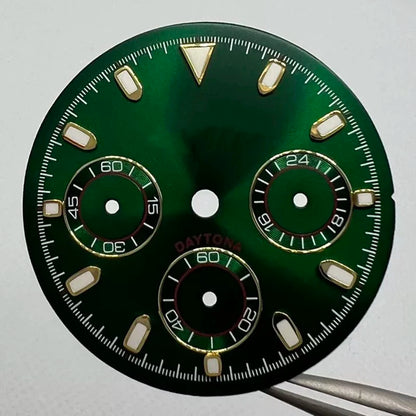 29.5mm VK63 Dial S Logo Dial Suitable For NH35/NH36 Movement Vertical Lines