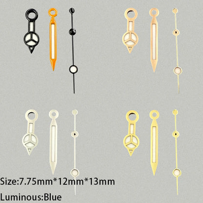 Modified Blue Luminous Watch Hands Pointers for NH35/NH36/4R/7S Movement