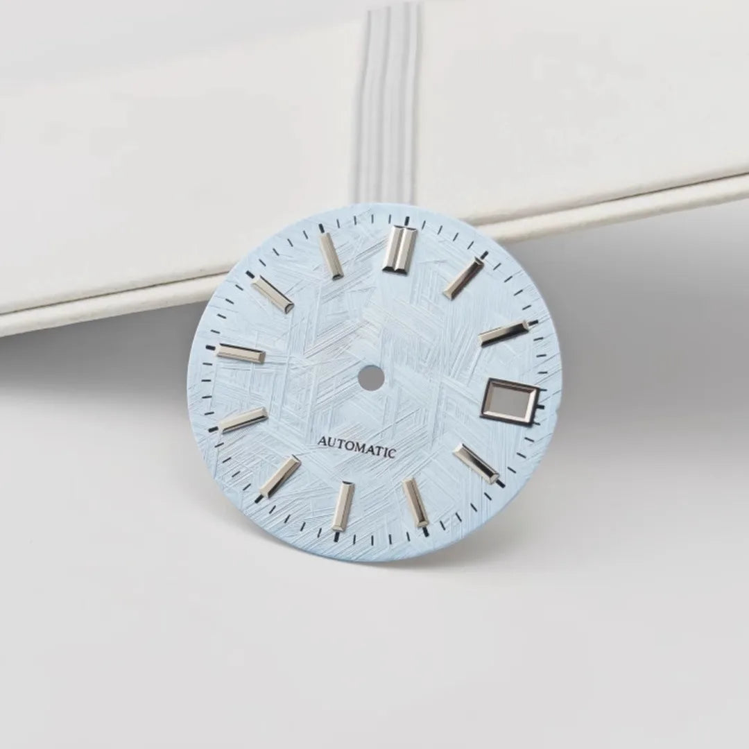 28.5mm Watch Dial  Texture Watch Faces No Luminous Modified for NH35 Movement