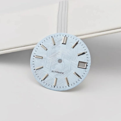 28.5mm Watch Dial  Texture Watch Faces No Luminous Modified for NH35 Movement