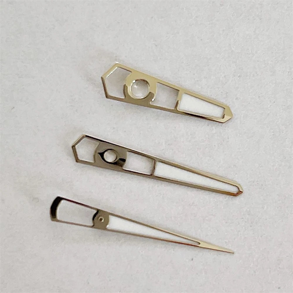 Green Luminous Watch Hands 3 Pins Silver/Gold/Rose for NH35 NH36 4R 7S Movement