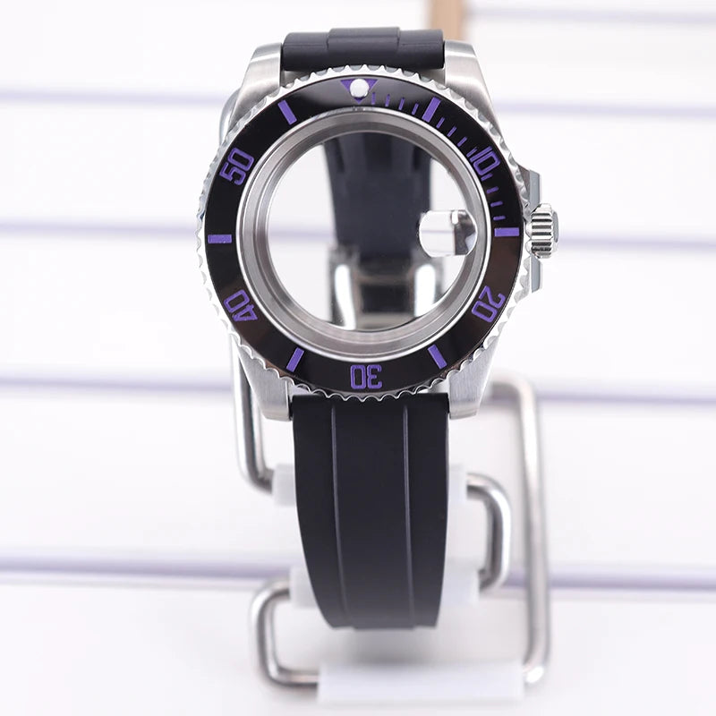 40mm Watch Case For 4R NH35 NH36 NH34/38 NH70 8215 Eta2824 PT5000 Sapphire Glass