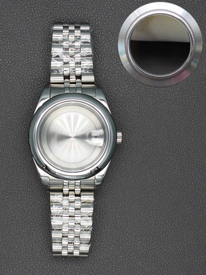 36/40mm Watch Case Sapphire Crystal For Nh35 NH36 Miyota 8215 28.5mm Dial Oyster