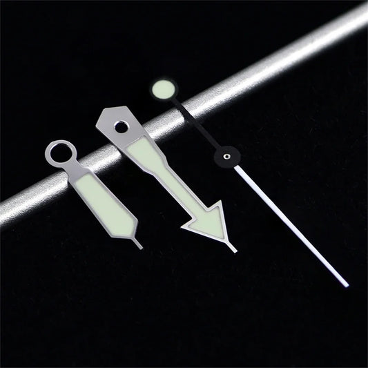 Silver Trim Super C3 Green Luminous Watche Hands for NH35/NH36/SBBN SKX007