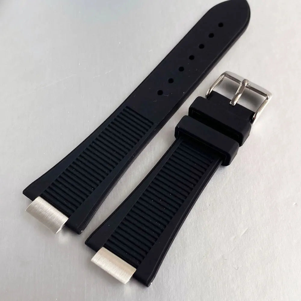 40mm Sapphire Diving Watch Case Fit NH35 NH36 NH34 Mens Bracelet Rubber Band