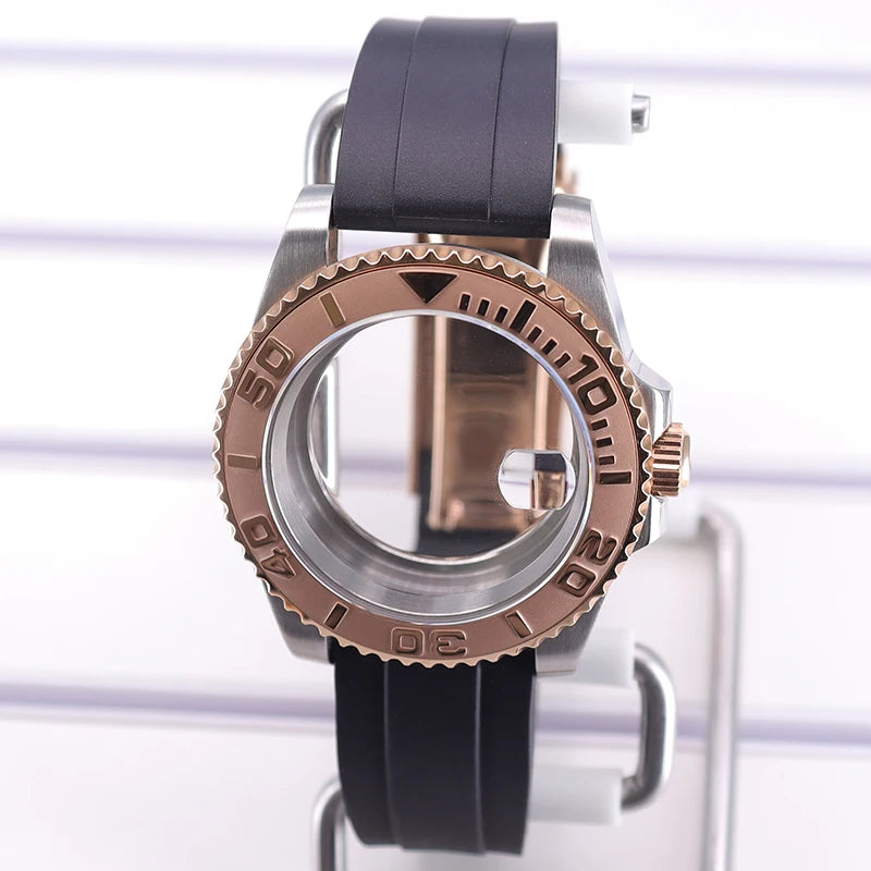 40mm Cases For NH35 NH34 NH36 NH38 NH70 Miyota8215 Eta2824 Unidirectional Bezel