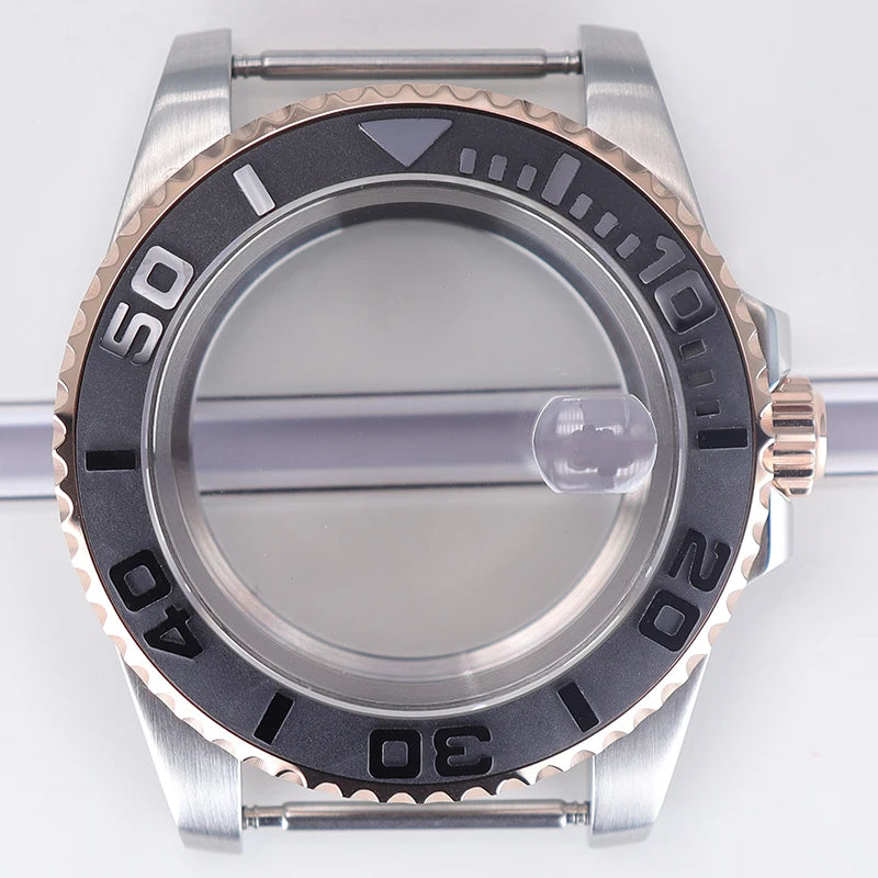 40mm Diver Watch Case For 4R NH35/36 NH38 NH70 Miyota8215 Eta2824 Sapphire Glass